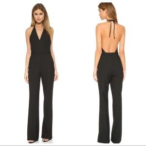 Elizabeth and James Britta backless black jumpsuit